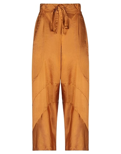 HIGH Casual trouser USE Camel 70% Cotton, 30% Silk