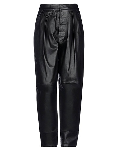 DSQUARED2 Casual pants Black 100% Ovine leather