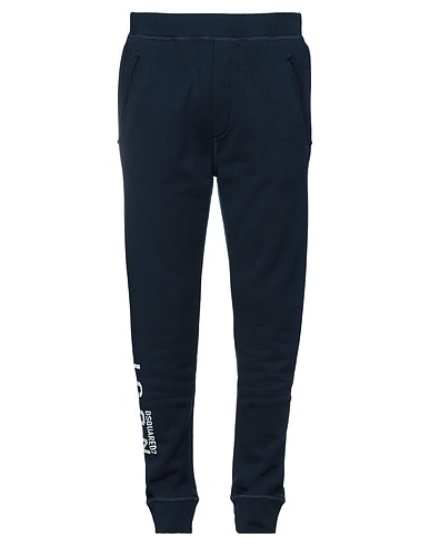 DSQUARED2 Casual pants Midnight blue 100% Cotton, Elastane