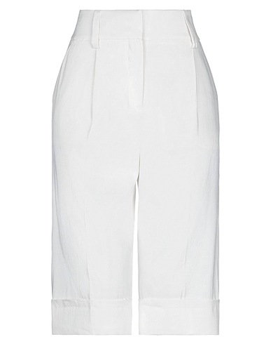 TRUE ROYAL Pantalone Bianco 57% Lino, 20% Cotone, 18% Poliammide, 5% Elastan