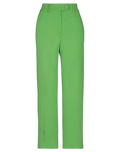 TRUE ROYAL Casual pants Green 78% Virgin Wool, 20% Polyamide, 2% Elastane