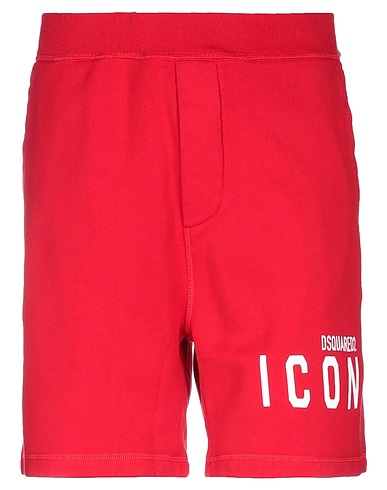 DSQUARED2 Shorts & Bermuda Red 100% Cotton, Elastane