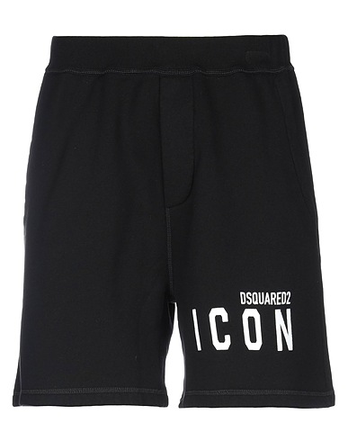 DSQUARED2 Pantalone felpa Nero 100% Cotone, Elastan