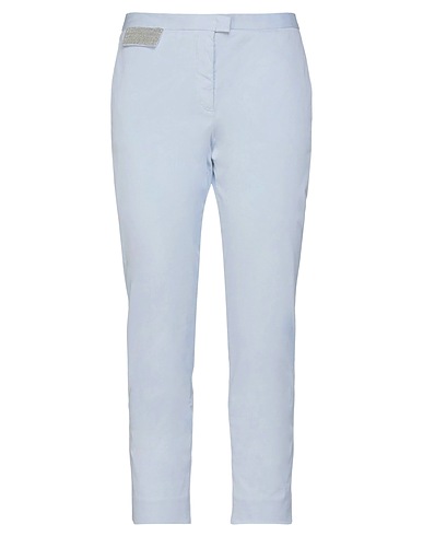 FABIANA FILIPPI Casual pants Sky blue 97% Cotton, 3% Elastane