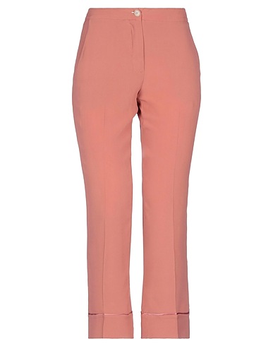 SEMICOUTURE Casual pants Antique rose 69% Acetate, 31% Silk