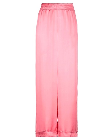 SEMICOUTURE Pantalone Rosa 75% Acetato, 25% Seta