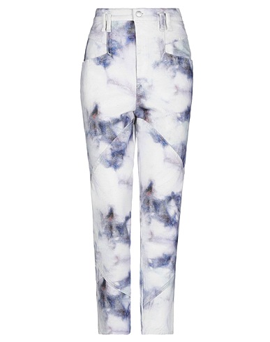 ISABEL MARANT Pantalone Bianco 100% Cotone, Poliestere