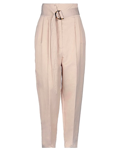 SIMONA CORSELLINI Pantalone Cipria 57% Viscosa, 25% Lino, 18% Cotone