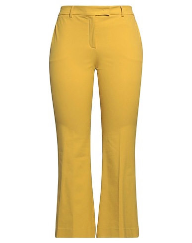 QL2  QUELLEDUE Casual pants Mustard 95% Cotton, 5% Lycra®