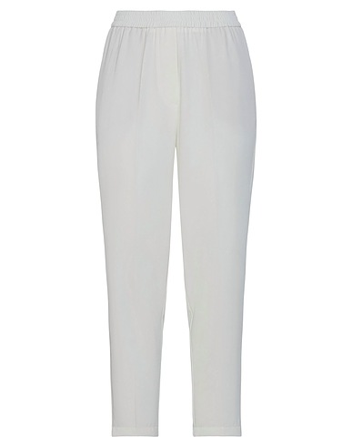 8PM Casual trouser White 96% Polyester, 4% Elastane