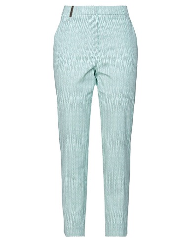 PESERICO Casual pants Green 98% Cotton, 2% Elastane
