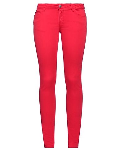 GUESS Casual pants Red 85% Cotton, 11% Elastomultiester, 4% Elastane