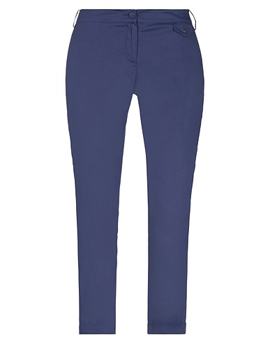 PATRIZIA PEPE Casual trouser Midnight blue 76% Cotton, 20% Polyamide, 4% Elastane