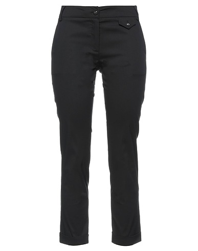 PATRIZIA PEPE Casual trouser Black 76% Cotton, 20% Polyamide, 4% Elastane