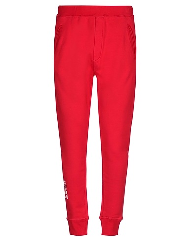 DSQUARED2 Casual trouser Red 100% Cotton, Elastane