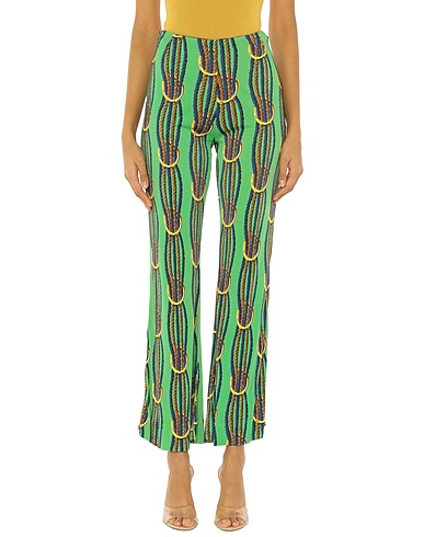 JUCCA Casual trouser Green 100% Viscose