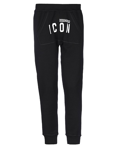 DSQUARED2 Casual trouser Black 100% Cotton, Elastane