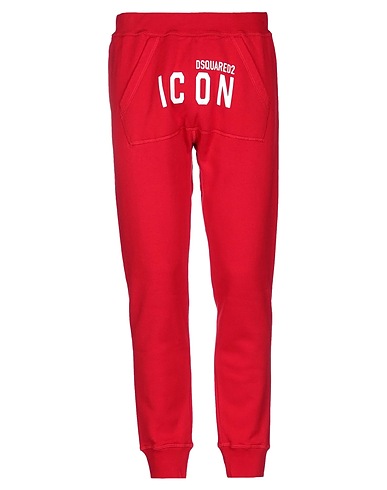 DSQUARED2 Casual trouser Red 100% Cotton, Elastane