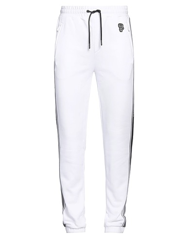 KARL LAGERFELD Casual pants White 87% Cotton, 13% Polyester