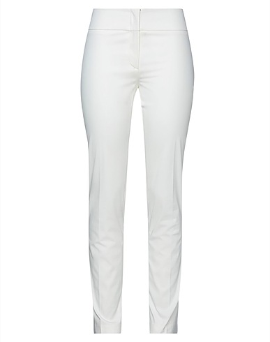 L' AUTRE CHOSE Pantalone Bianco 97% Cotone, 3% Elastan