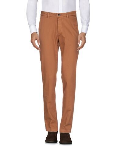 Shop True Nyc Man Pants Camel Size 34 Cotton, Elastane In Beige