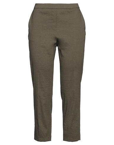 THEORY Casual pants Military green 62% Linen, 36% Viscose, 2% Elastane