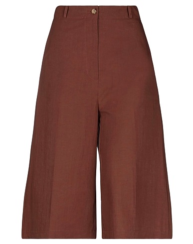 SUOLI Casual trouser Brown 69% Cotton, 31% Hemp