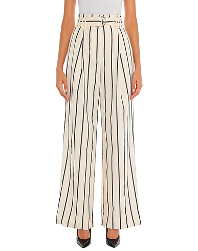 PROENZA SCHOULER Casual trouser Ivory 100% Wool, Cotton
