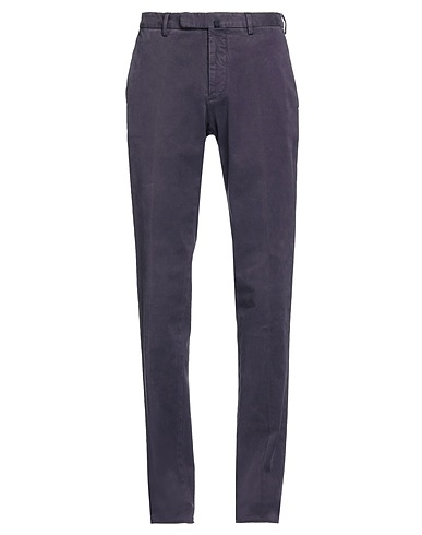 INCOTEX Casual pants Purple 97% Cotton, 3% Elastane