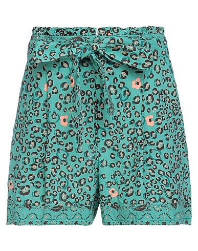 POUPETTE ST BARTH Shorts & Bermuda Verde 100% Viscosa