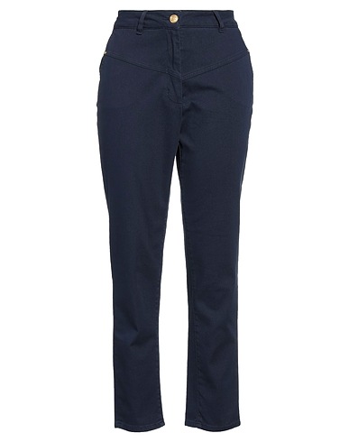 MANILA GRACE Pantalone Blu navy 97% Cotone, 3% Elastan