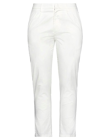 DONDUP Casual trouser Ivory 96% Cotton, 4% Elastane