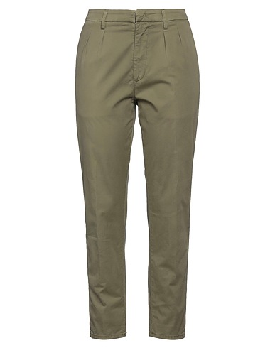 DONDUP Casual trouser Military green 96% Cotton, 4% Elastane