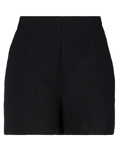 L' AUTRE CHOSE Shorts & Bermuda Black 85% Viscose, 15% Polyamide