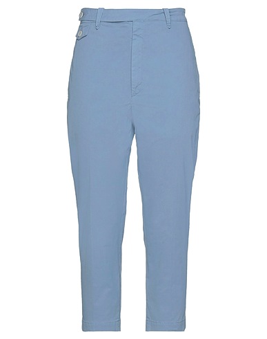 HAIKURE Casual pants Pastel blue 97% Cotton, 3% Elastane