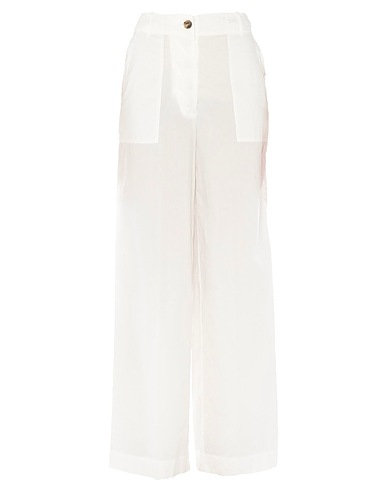ERIKA CAVALLINI Casual trouser White 100% Cotton