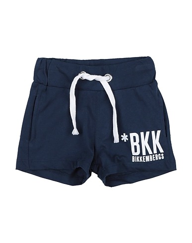 BIKKEMBERGS Shorts & Bermuda Midnight blue 100% Cotton