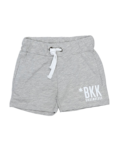BIKKEMBERGS Shorts & Bermuda Light grey 100% Cotton