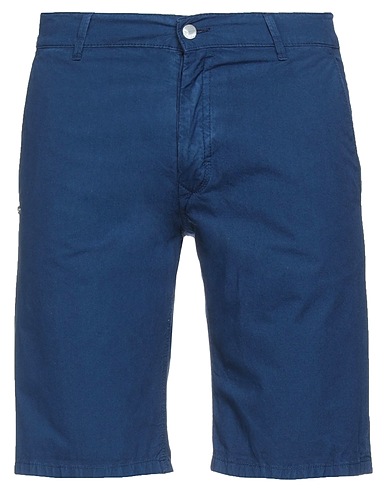 GREY DANIELE ALESSANDRINI Shorts & Bermuda Blu 98% Cotone, 2% Elastan