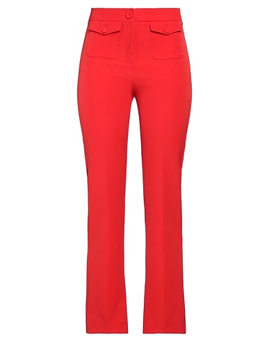 NENETTE Casual trouser Red 87% Polyester, 13% Elastane
