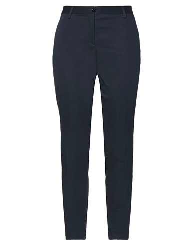 BRIAN DALES Casual pants Midnight blue 97% Cotton, 3% Elastane