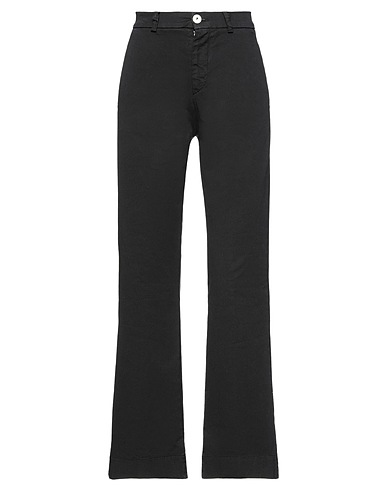 (+) PEOPLE Pantalone Nero 97% Cotone, 3% Elastan