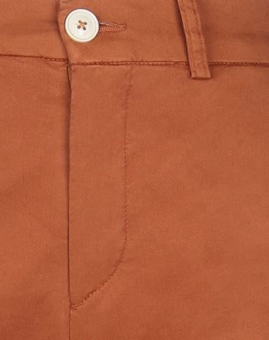 People (+) Woman Pants Rust Size 8 Cotton, Elastane In Red