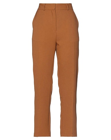 WEILI ZHENG Casual trouser Camel 100% Polyester
