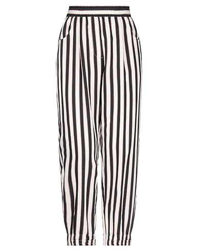 8PM Casual pants Ivory 86% Viscose, 14% Polyamide