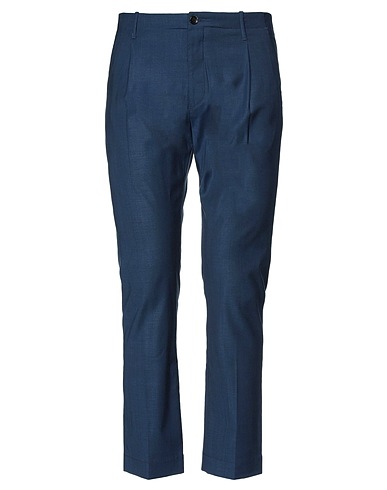 NINE IN THE MORNING Casual pants Midnight blue 54% Wool, 42% Viscose, 4% Elastane