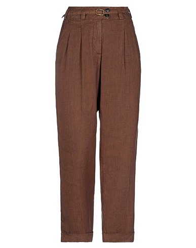 WOOLRICH Casual trouser Brown 60% Cotton, 40% Linen