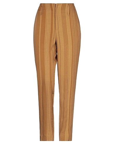 CLAUDIE Casual pants Camel 75% Viscose, 15% Cotton, 10% Polyamide
