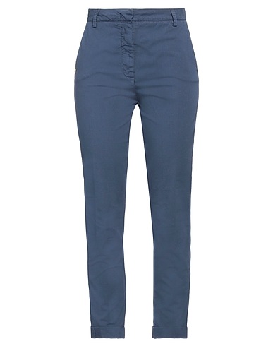 MANILA GRACE Casual trouser Navy blue 88% Cotton, 9% Polyester, 3% Elastane