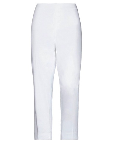 CLIPS Casual pants White 97% Cotton, 3% Elastane